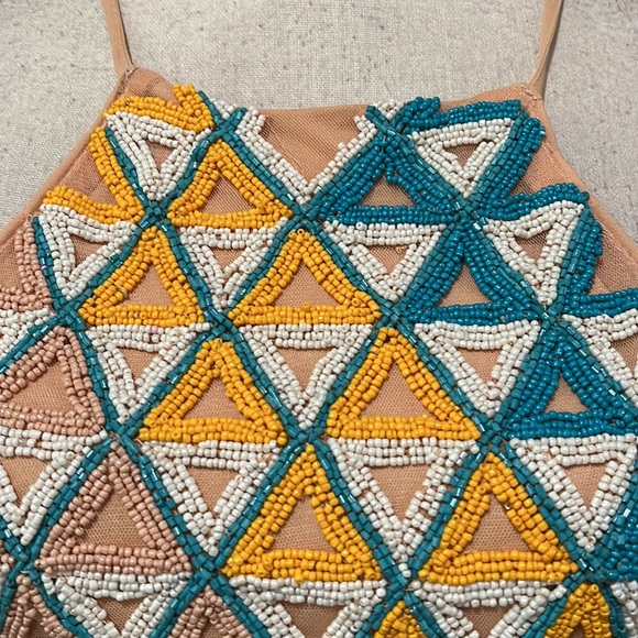 NWT Walter Baker Beaded Halter Top - Picture 2 of 10